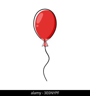 Balloon icon in color. Isolated vector illustration in linear style. Stock Vector