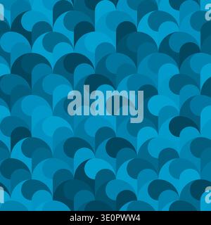 Abstract denim blue seamless pattern color background vector illustration Stock Vector