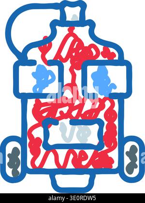 vacuum cleaner robot icon doodle illustration Stock Vector Image & Art ...