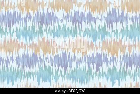 Vector vintage seamless pattern in Ikat style. Vector pattern for holidays in retro style. Retro ikat texture. Stock Vector