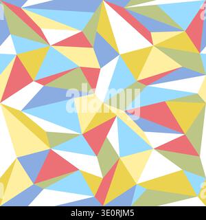 Vector geometric polygon pattern. Modern vector pattern with colorful polygons. Polygons texture. Stock Vector