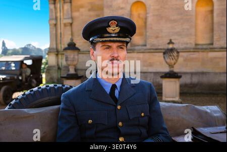 Pressure (2026) directed by Anthony Maras and starring Andrew Scott as Captain James Stagg. In the 72 hours before D-Day, meteorologist James Stagg faces tense weather forecasts amid Allied invasion pressures. Publicity photograph EDITORIAL USE ONLY. Credit: BFA / Alex Bailey / Focus Features Stock Photo