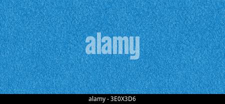 Blue felt seamless background texture. Top view of flat wool cloth. Stock Photo