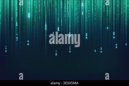 abstract futuristic binary background Stock Vector