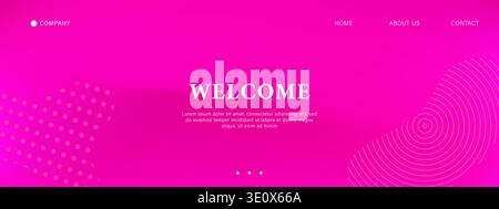 Colorful fuchsia gradient wallpaper. Blur effect and abstract pattern for website or app ui. Vector illustration Stock Vector