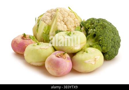 vegetable cabbage mix path isolated on white Stock Photo