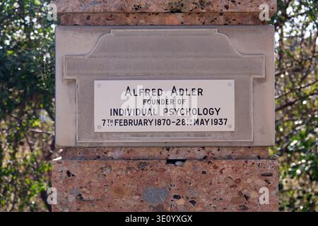 The grave of Alfred Adler the founder of the school of individual ...