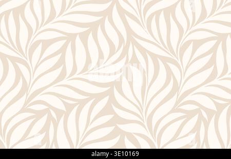 Elegant luxury ornamental swirl pattern in light neutral tones decorative vector background Stock Vector
