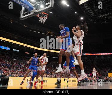 Kansas forward Flory Bidunga (40) during the first half of an NCAA ...