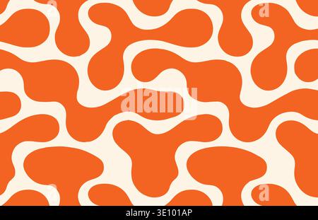 Seamless coral abstract organic pattern modern decorative surface vector design Stock Vector