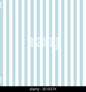 Seamless abstract pattern with blue vertical stripes. Linear white and blue background. Striped texture. Simple vector illustration. Stock Vector