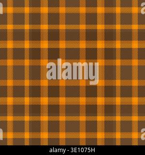 Diamond textile texture seamless, online background pattern vector. Cool check fabric tartan plaid in orange and bright colors palette. Stock Vector