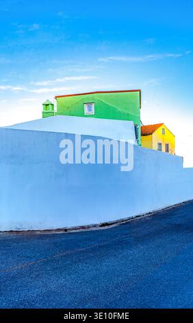 Architecture shapes and colors in Portugal Stock Photo