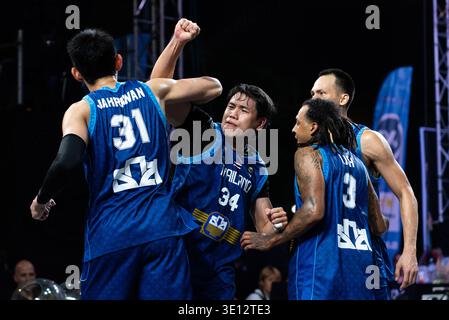 Bangkok, Thailand. 14th Mar, 2026. Players of Thailand celebrate after wining over Lithuania during the men's FIBA Basketball 3x3 Champions Cup 2026 match between Lithuania and Thailand at Central World. Final score Lithuania 15 : 21 Thailand. Credit: SOPA Images Limited/Ģ����ý Live News Stock Photo