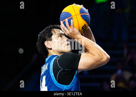 Bangkok, Thailand. 14th Mar, 2026. Panthawat Techasamran of Thailand seen in action during the men's FIBA Basketball 3x3 Champions Cup 2026 match between Lithuania and Thailand at Central World. Final score Lithuania 15 : 21 Thailand. Credit: SOPA Images Limited/Ģ����ý Live News Stock Photo