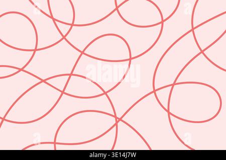 Abstract curved line pattern modern decorative background design Stock Vector
