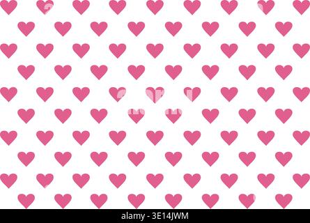 Seamless tiny heart pattern cute romantic Valentine background Stock Vector