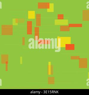 Neon Green Pixel Glitch Abstract Background Stock Vector