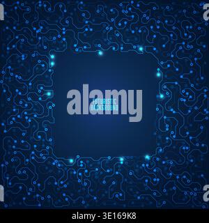 abstract futuristic background, technological electronic backdrop Stock Vector