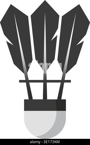 Black icon illustration of three dart flights grouped together in a minimal flat style Stock Vector