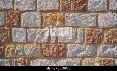 Decorative Stone Masonry Wall Texture Background Stock Photo