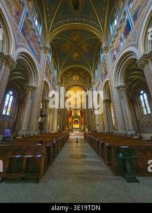 Prague, Czech republic, May 25, 2025: Interior of Church of St. Cyril and Methodius in Prague, Czech republic.IMAGE Stock Photo
