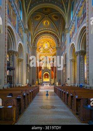 Prague, Czech republic, May 25, 2025: Interior of Church of St. Cyril and Methodius in Prague, Czech republic.IMAGE Stock Photo