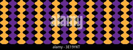 Abstract geometric seamless pattern Halloween. Scandinavian style mosaic. EPS10 Stock Vector