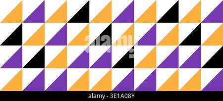Abstract geometric seamless pattern Halloween. Scandinavian style mosaic. EPS10 Stock Vector