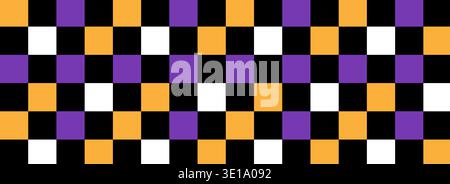 Abstract geometric seamless pattern Halloween. Scandinavian style mosaic. EPS10 Stock Vector