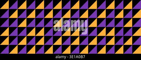 Abstract geometric seamless pattern Halloween. Scandinavian style mosaic. EPS10 Stock Vector