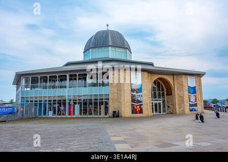 Dundee, Scotland, May 11, 2025: Discovery Point and RRS Discovery in Dundee, Scotland.IMAGE Stock Photo