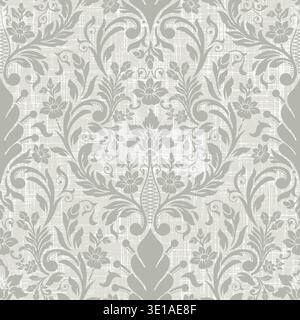 Damask modern seamless pattern element. Vintage classical old fashioned damask ornament, seamless texture for wallpapers, textile. Stock Vector