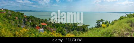 Panorama view of Balaton lake in Hungary.IMAGE Stock Photo