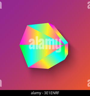 Abstract background with colorful gradient and shadow, stock vector Stock Vector