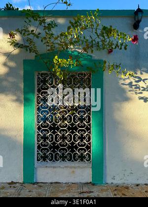 Details of a house, colonia Itzimna , Merida Mexico Stock Photo