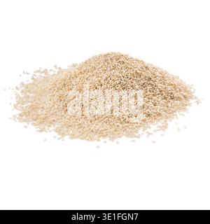 Heap of amaranth grains isolated on white Stock Photo