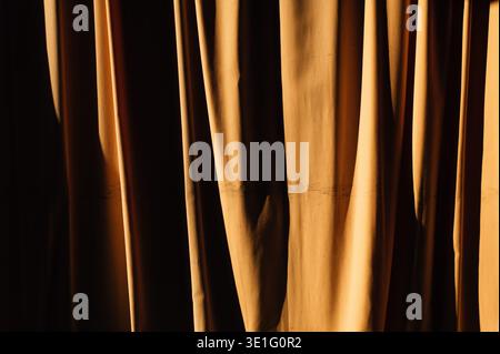 dark background of classic velvet curtain Stock Photo
