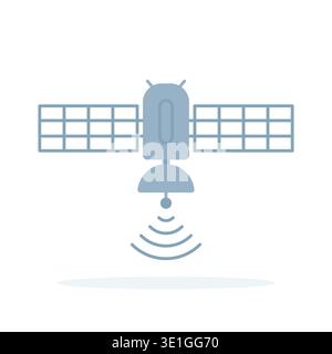 satellite icon like artificial earth satelite Stock Vector