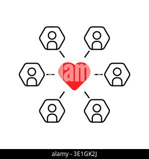 followers retention like social marketing or influence Stock Vector