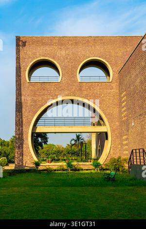 Contemporary Educational Architecture Featuring Geometric Form at IIM Kashipur Stock Photo