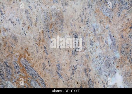 Marble texture background. Blue orange breccia marble or serpentinite stone surface backdrop. Stock Photo