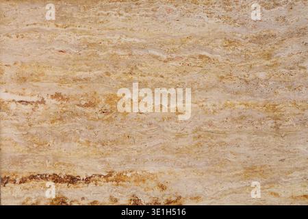 Travertine texture background. Travertine limestone natural stone surface backdrop. Stock Photo
