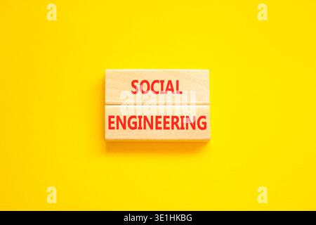 Social engineering words symbol. Concept words Social engineering on ...