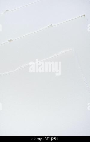 White torn paper texture background Stock Photo