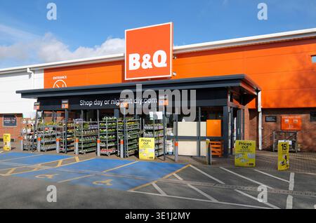 B&Q store, fakenham branch, norfolk, england Stock Photo