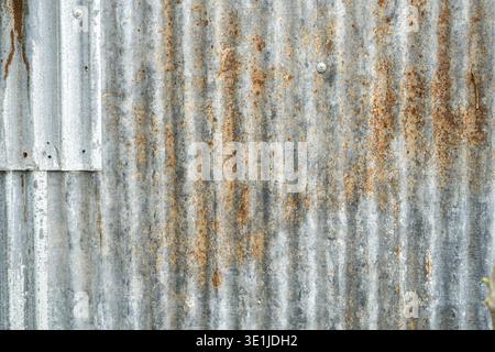 Industrial rusty background old grunge rusty zinc wall for textured background old rusty galvanized rust and scratched steel texture corrugated iron s Stock Photo