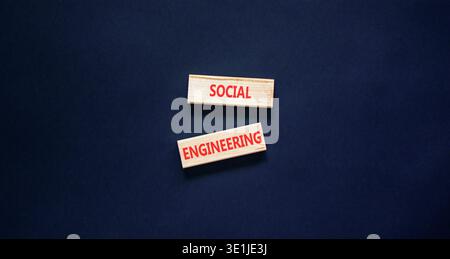 Social engineering words symbol. Concept words Social engineering on ...