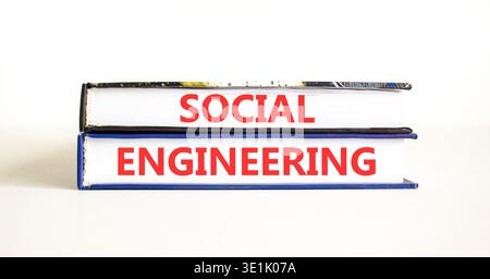 Social engineering words symbol. Concept words Social engineering on ...