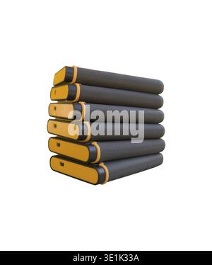 Stack of mass storage drives Stock Photo